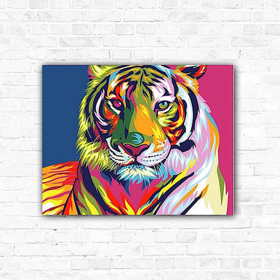 DIY Tiger Digital Painting By Numbers Animal Art - Creative Serenity