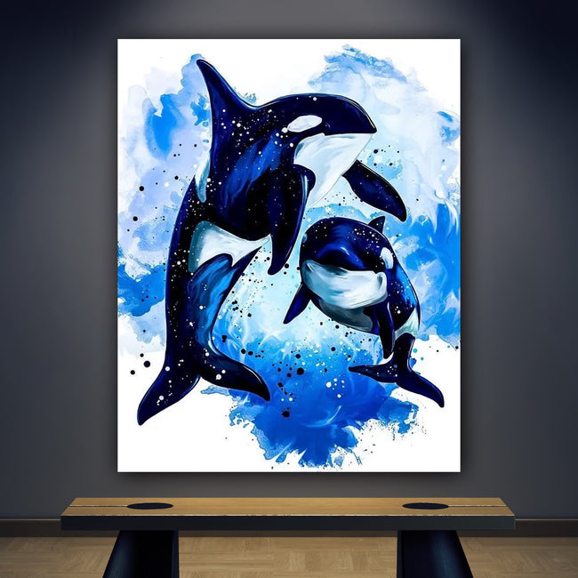 DIY Whales Acrylic Painting By Numbers Animals - Creative Serenity