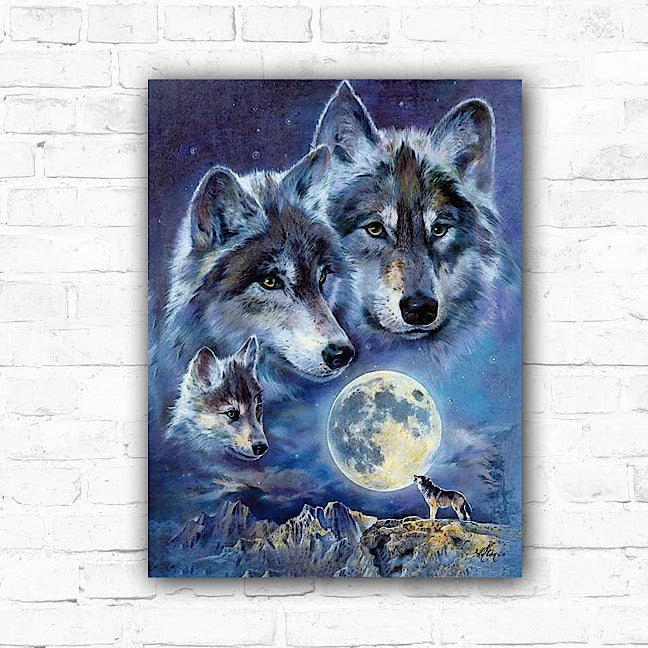 DIY Wolves 5D Diamond Art Painting 30x40cm - Creative Serenity