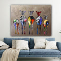 DIY Zebras Painting By Numbers Art - Creative Serenity