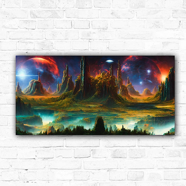 Large Alien Landscape 5D DIY Diamond Art Embroidery Scenery - Creative Serenity