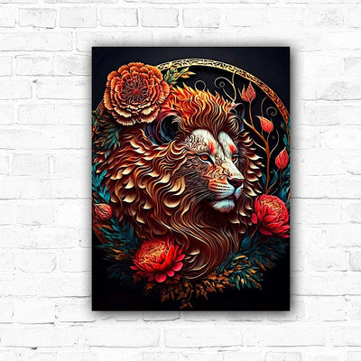 Large Lion DIY Animal Diamond Art Painting - Creative Serenity