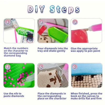 DIY Smoking Monkey Diamond Art Painting 40x40cm - Creative Serenity