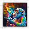 DIY Smoking Monkey Diamond Art Painting 40x40cm - Creative Serenity