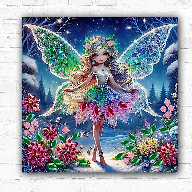 DIY Fairy Special Drill Diamond Art Painting 30x30cm - Creative Serenity