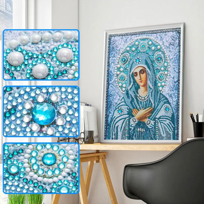 DIY Mary Special Drill Diamond Art Painting - Creative Serenity