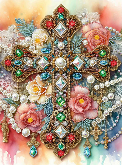 DIY Cross Special Drill Diamond Art Painting - Creative Serenity