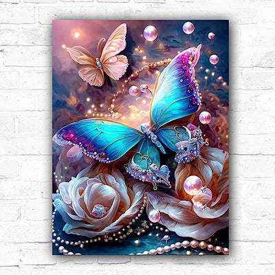 DIY Sparkly Butterfly Diamond Art Painting 30x40cm - Creative Serenity