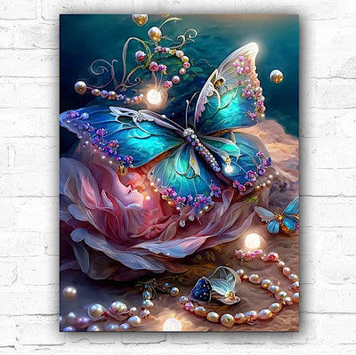 DIY Sparkly Butterfly Diamond Art Painting 30x40cm - Creative Serenity