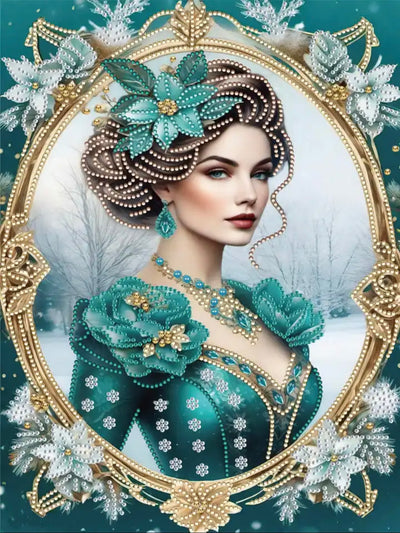 DIY Beautiful Woman Diamond Art Painting Special Drill - Creative Serenity