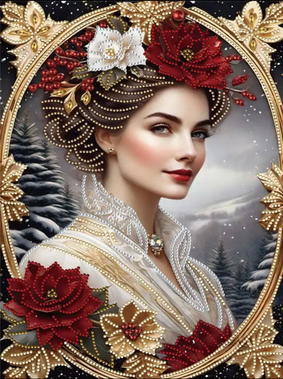 DIY Beautiful Woman Diamond Art Painting Special Drill - Creative Serenity