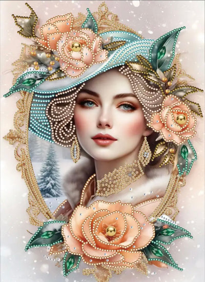 DIY Beautiful Woman Diamond Art Painting Special Drill - Creative Serenity