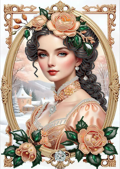 DIY Beautiful Woman Diamond Art Painting Special Drill - Creative Serenity