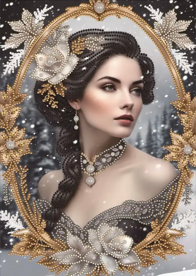 DIY Beautiful Woman Diamond Art Painting Special Drill - Creative Serenity