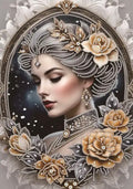 DIY Beautiful Woman Diamond Art Painting Special Drill - Creative Serenity