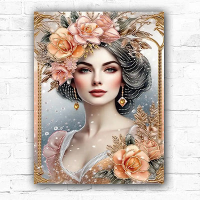 DIY Beautiful Woman Diamond Art Painting Special Drill - Creative Serenity
