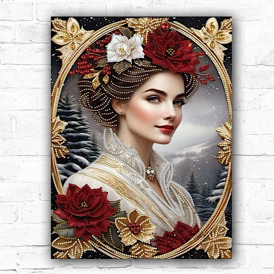 DIY Beautiful Woman Diamond Art Painting Special Drill - Creative Serenity
