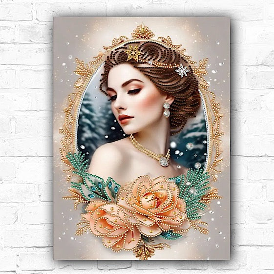 DIY Beautiful Woman Diamond Art Painting Special Drill - Creative Serenity