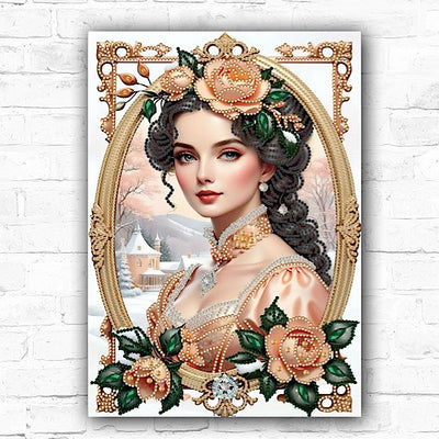 DIY Beautiful Woman Diamond Art Painting Special Drill - Creative Serenity