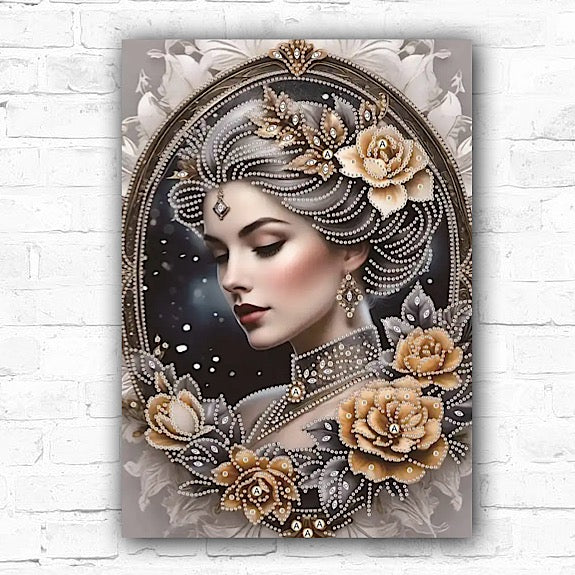 DIY Beautiful Woman Diamond Art Painting Special Drill - Creative Serenity