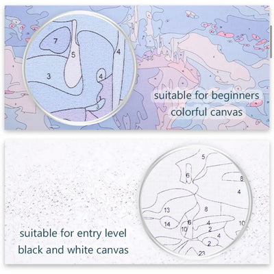 DIY Flower Cat Paint By Numbers - Creative Serenity