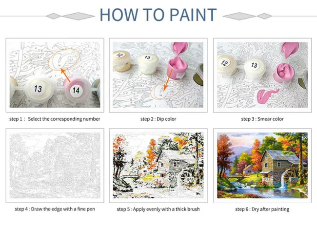DIY Unicorns Paint By Numbers - Creative Serenity