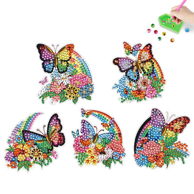 DIY Kids Butterflies Diamond Art Refrigerator Magnets - Creative Serenity