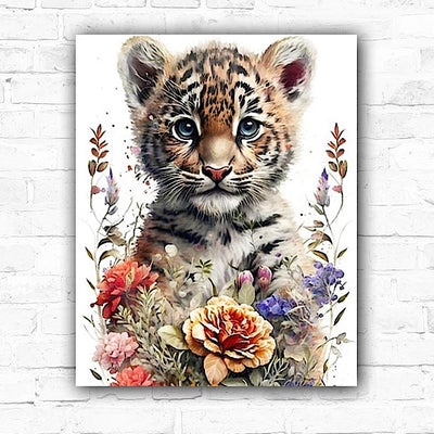 Large Baby Tiger DIY Animal Diamond Art Painting
