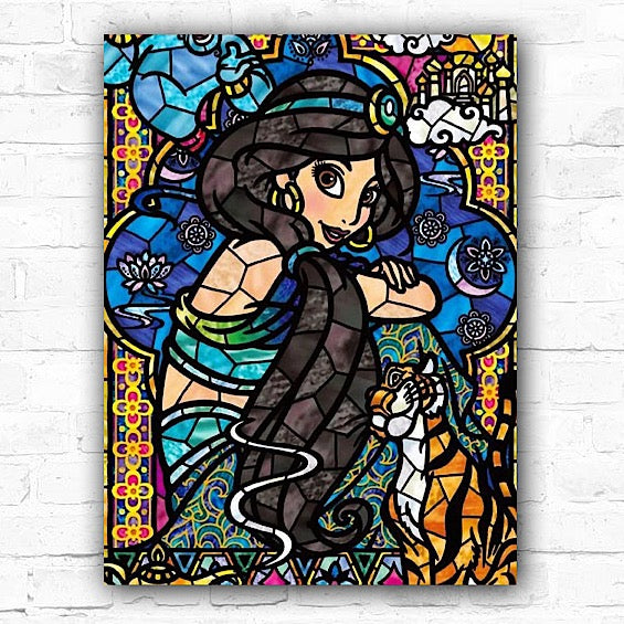 5D Jasmine Diamond Mosaic Diamond Art Princess 30x40cm - Creative Serenity
