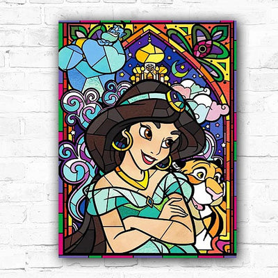 5D Jasmine Diamond Mosaic Diamond Art Princess 30x40cm - Creative Serenity