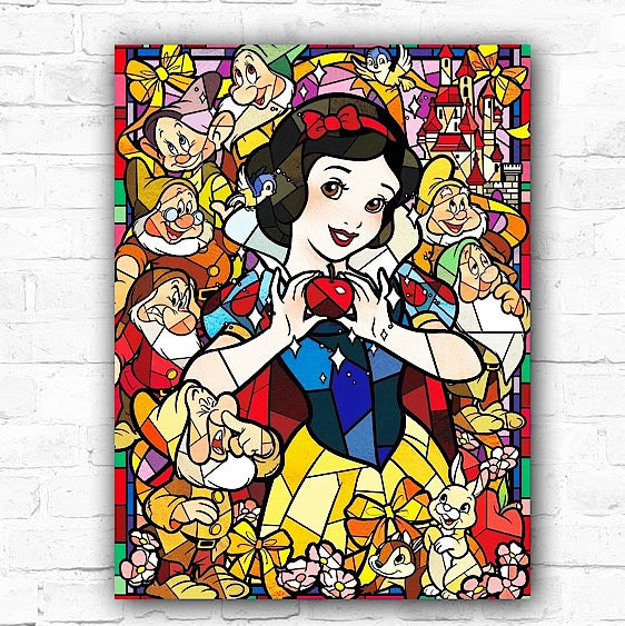 5D Snow White Diamond Mosaic Diamond Art Princess 30x40cm - Creative Serenity