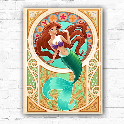 Ariel 5D Diamond Painting Princess 30x40cm - Creative Serenity