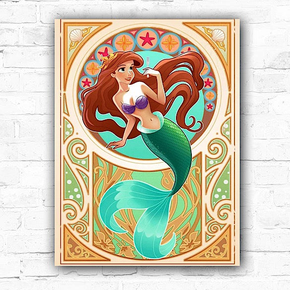 Ariel 5D Diamond Painting Princess 30x40cm - Creative Serenity