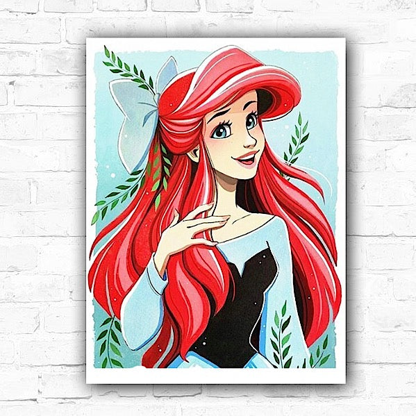 DIY Ariel Oil Painting By Numbers Princess - Creative Serenity