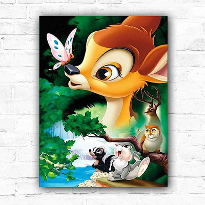 DIY Bambi Painting By Numbers Oil Art - Creative Serenity