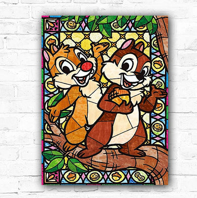 DIY Chipmunks Cartoon Mosaic 5D Diamond Art Painting 30x40cm