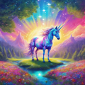 DIY Majestic Unicorn AB Drill Diamond Art Painting - Creative Serenity