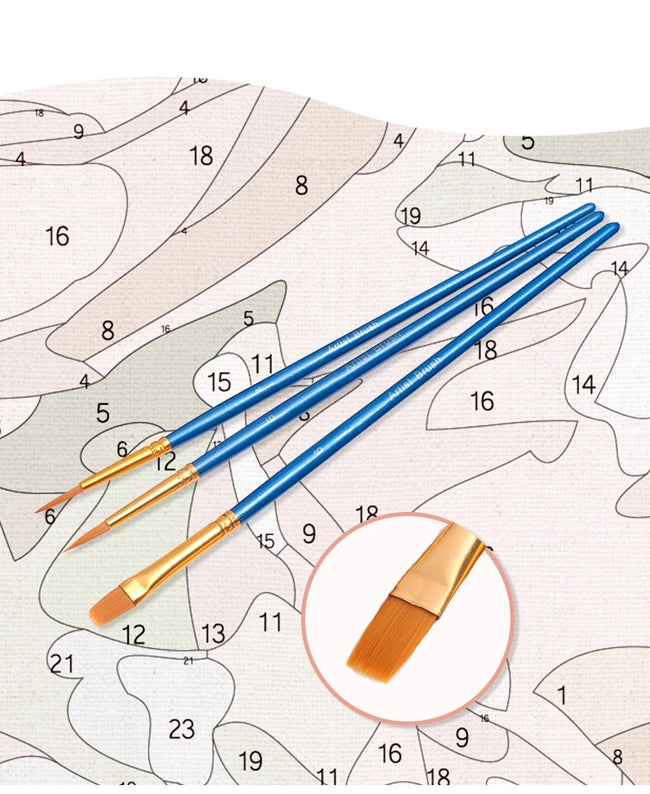 DIY Little Fashionista Paint By Numbers Oil Painting