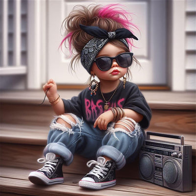 DIY Little Fashionista Diamond Art Painting Art Kit