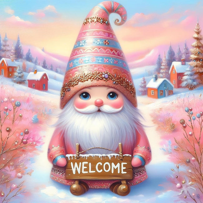 DIY Welcome Gnome Diamond Art Painting Art Kit
