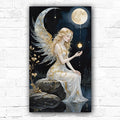DIY Angel & Moon Paint By Numbers Oil Painting