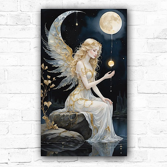 DIY Angel & Moon Diamond Art Painting Art Kit