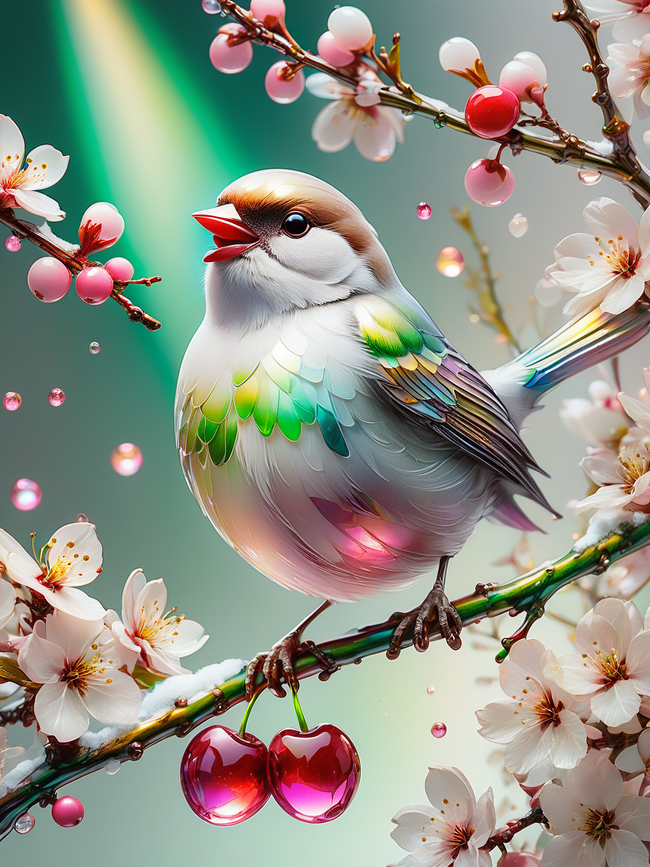 DIY Bird AB Drill Diamond Art Painting Art Kit