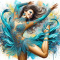 DIY Dancer Paint By Numbers Oil Painting