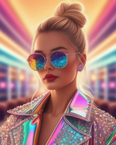 DIY Colourful Woman AB Drill Diamond Art Painting Art Kit