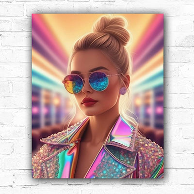 DIY Colourful Woman AB Drill Diamond Art Painting Art Kit