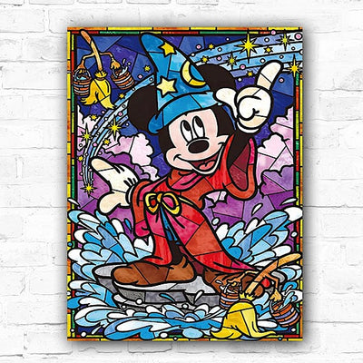 DIY Mickey Mouse Cartoon Mosaic 5D Diamond Art Painting 30x40cm