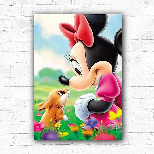 DIY Minnie Mouse Painting By Numbers Oil Art