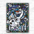 DIY Olaf Cartoon Mosaic 5D Diamond Art Painting 30x40cm