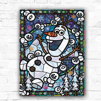 DIY Olaf Cartoon Mosaic 5D Diamond Art Painting 30x40cm